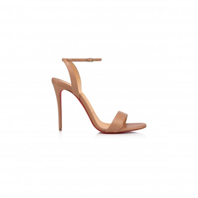 CHRISTIAN LOUBOUTIN LOUBIGIRL 100 MM SANDALS-NAPPA LEATHER-BLUSH-WOMEN 3210851PK1A